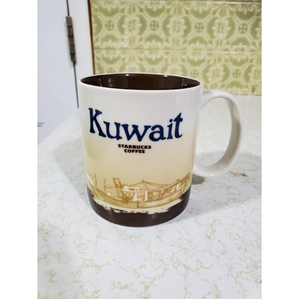 Kuwait Starbucks Coffee Mug Global Icon Collectors Series 16oz 2011
